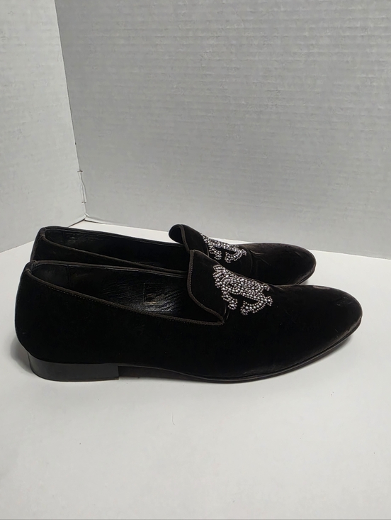 Cavalli Velvet Loafers Monogram Slip On Shoes 45 / 12 Formal main image 11